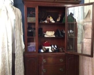 Vintage ladies accessories such as purses shoes, hats