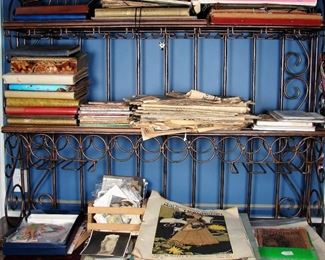 More vintage ephemera including pictures, posters, photo albums, prints, paper dolls