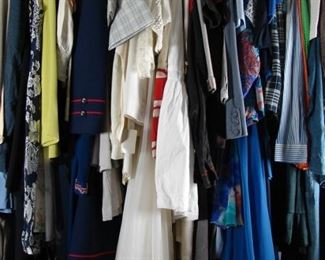 Vintage Dresses, Skirts, Blouses, Maxi Dresses (this rack 1950-1979)