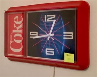 1980's (?) Coca-Cola Plug In Wall Clock