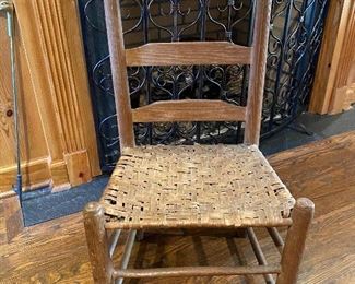 $45 - LOT 7 - Split reed ladder back chair