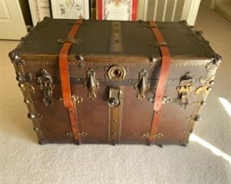 $135 - LOT 36 - Trunk. 22 inches tall, 33 inches long, 19 inches deep. 