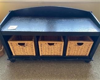 $75 - LOT 105 - Storage bench. 41 inches long, 16 inches deep.