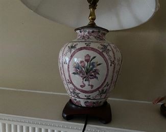 $35 -Lot 109 floral lamp