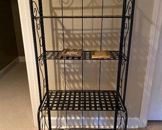 $45 Lot 113 - small folding bakers rack upstairs