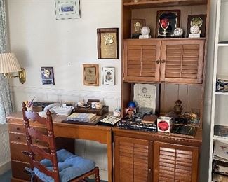 Lea Industries desk. Cabinet and hutch