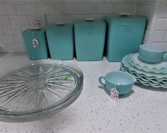 Vintage Canisters, Anchor Hocking Dishes