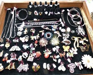 Costume Jewelry, Sterling rings, etc