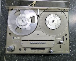 Vintage Tandberg Reel-to-Reel with dust cover