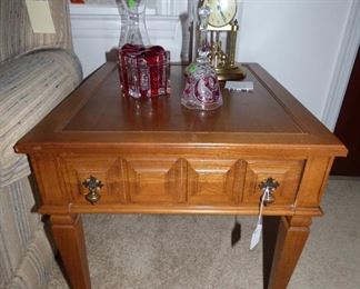 One of a pair of end tables