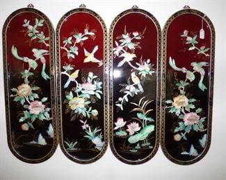 Lacquer Plaques with Mother of Pearl 
