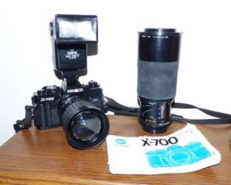 Minolta X-700 Camera with Zoom Lens, Manual, Bags & Accessories