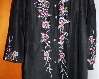 Embroidered Duster from Japan from 1950's