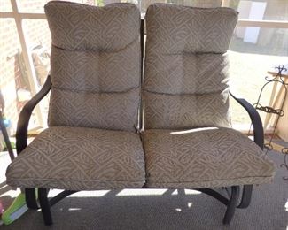Porch Glider with cushions