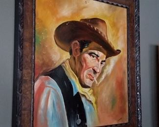 Painting by Norman Syntex, famous carnival sign painter