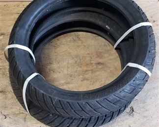 New Pair of Speed Rated Michelin Gold Standard 120/70-15 M/C (56S) Moped Tires