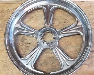 Used Aluminum Motorcycle Rim (19.25 in. diameter and 4.125 in. width)