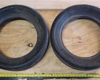 Pair Goodyear Eagle 25in x 4.5in race tires - have never been mounted