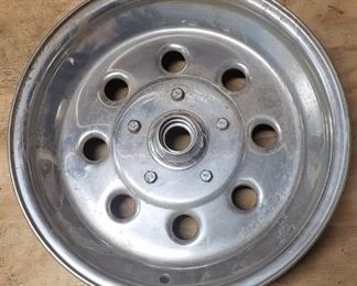 Single Weld Aluminum Funny Car rim with Anglia spindle