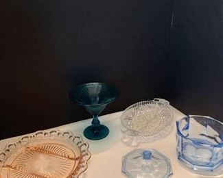 Assorted different color glass