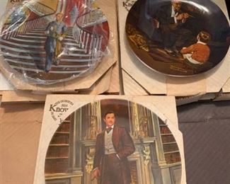 The Edmond M Knowles China company collectible plates