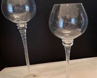 Home essentials candle stick holders 16 and 14 inches high