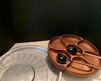 Assorted serving platters
