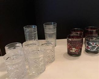 Assorted glasses