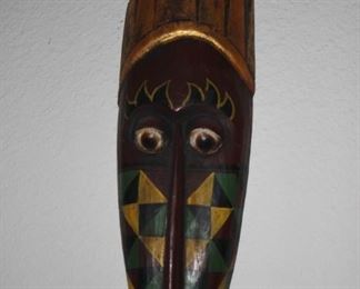 Wooden tribal mask.