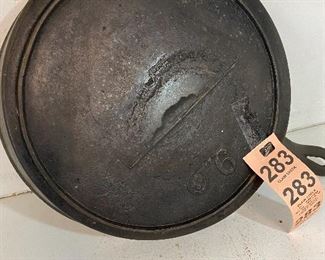 No 6 fishtail pre civil war skillet 