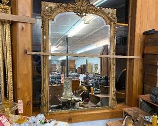 French 19th century Louie XVI guilt mirror