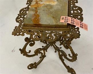 Iron onyx table 1890’s