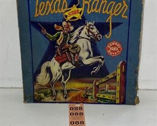 Several early toys in box