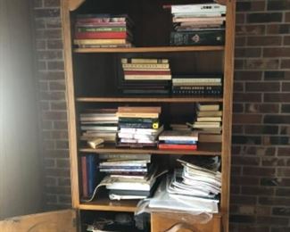 #18. Ethan Allen bookcase with cabinet 
36"w