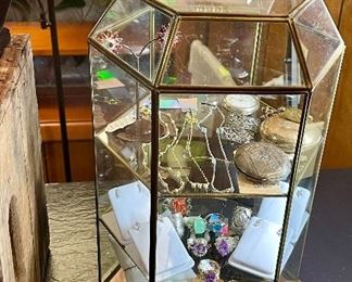 Jewelry Counter: Jewelry, Collectibles, Jewelry Grab Boxes, Ephemera, Cameras, Clothing, Men’s Shoes & Belts, Etc. 