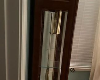 Grandfather Clock with 3 weights--side view