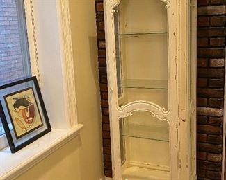 PAINTED CURIO CABINET