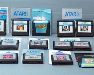 Atari 5200 Super System Video Games, Qty 17, Including Pac-Man, Ms Pac-Man, Popeye, Pole Position And More