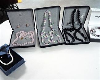 Beaded Necklace And Earring Sets, Qty 4, And East 5th Beaded Bracelet And Earring Set