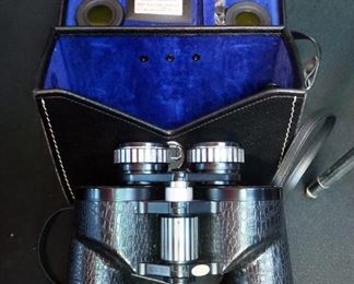 Bushnell Insta-Focus Zoom Binoculars, In Carrying Case, Sears Binoculars 7x50mm, In Carrying Case, And Adjustable Tripod