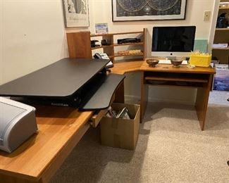 Scan style desk unit (three pieces).
