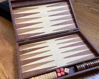 Backgammon set.
