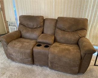 Double recliners with cup holders - just in time for Superbowl!