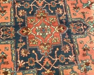 9' x 5' 5" Karastan rug (dog not for sale!).