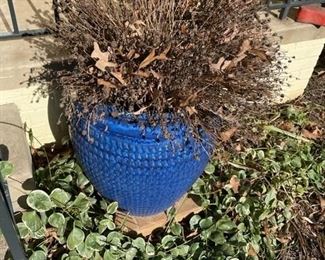 Blue cobalt planter.