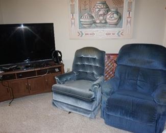 chairs, TV, TV cabinet