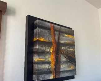 Contemporary blue art