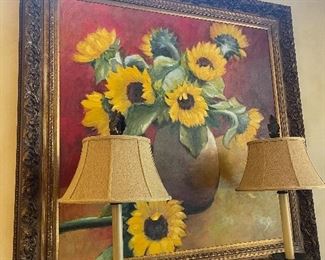 Sunflower wall art