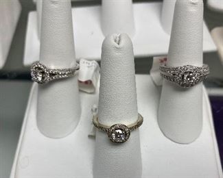 Diamond Rings. All Diamonds in store are at least SI1 in clarity