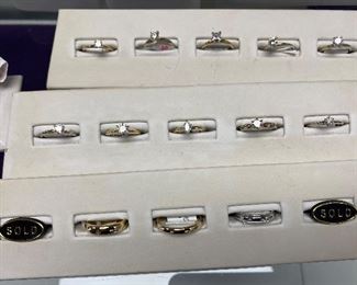 More diamond wedding rings, all high quality, no bad stones here